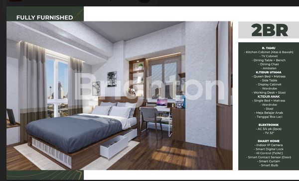 NYARI APARTMENT BERNUANSA JAPANESSE?? SINI YUU.. TOKYO RIVERSIDEADA DI SMART CITY PIK 2BISA NYICIL 120XFURNISHED!!